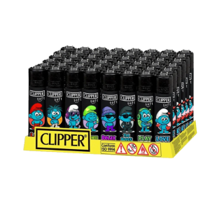 Mechero CLIPPER edición Pitufos (display)